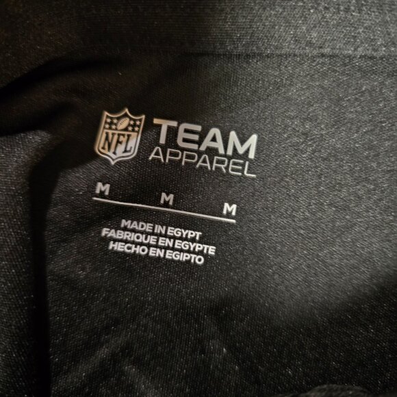 Minnesota Vikings Men's NFL Team Apparel Short Sleeve Polo Shirt Black Sz M NWT - Picture 6 of 7